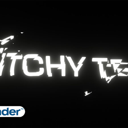 Project File – 0044 – Glitchy Text Animations With Refraction In Blender