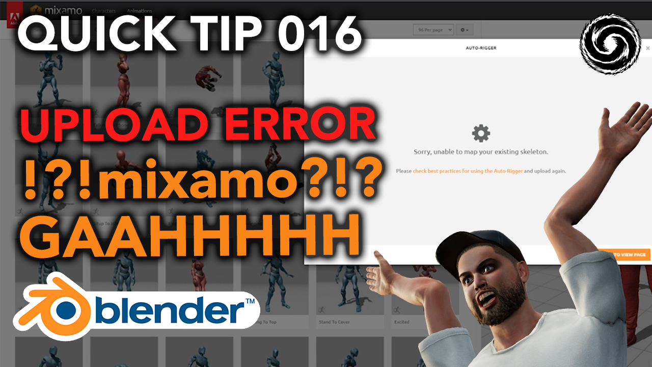 Read more about the article Avoid Upload Errors Importing from Blender to Mixamo