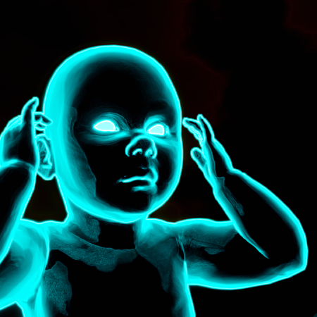 VJ Loop – Neon Baby Blue