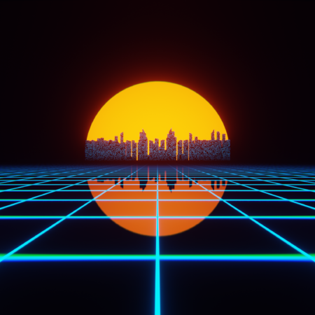 VJ Loop – Retro City Sunset