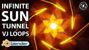 Read more about the article Create Trippy Hexagon Sun Tunnel Animations In Blender 3