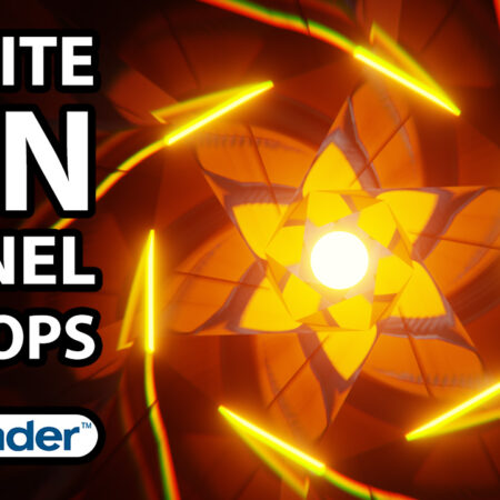 Project File – 0038 – Create Trippy Hexagon Sun Tunnel Animations In Blender 3